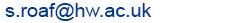 S Roaf Email